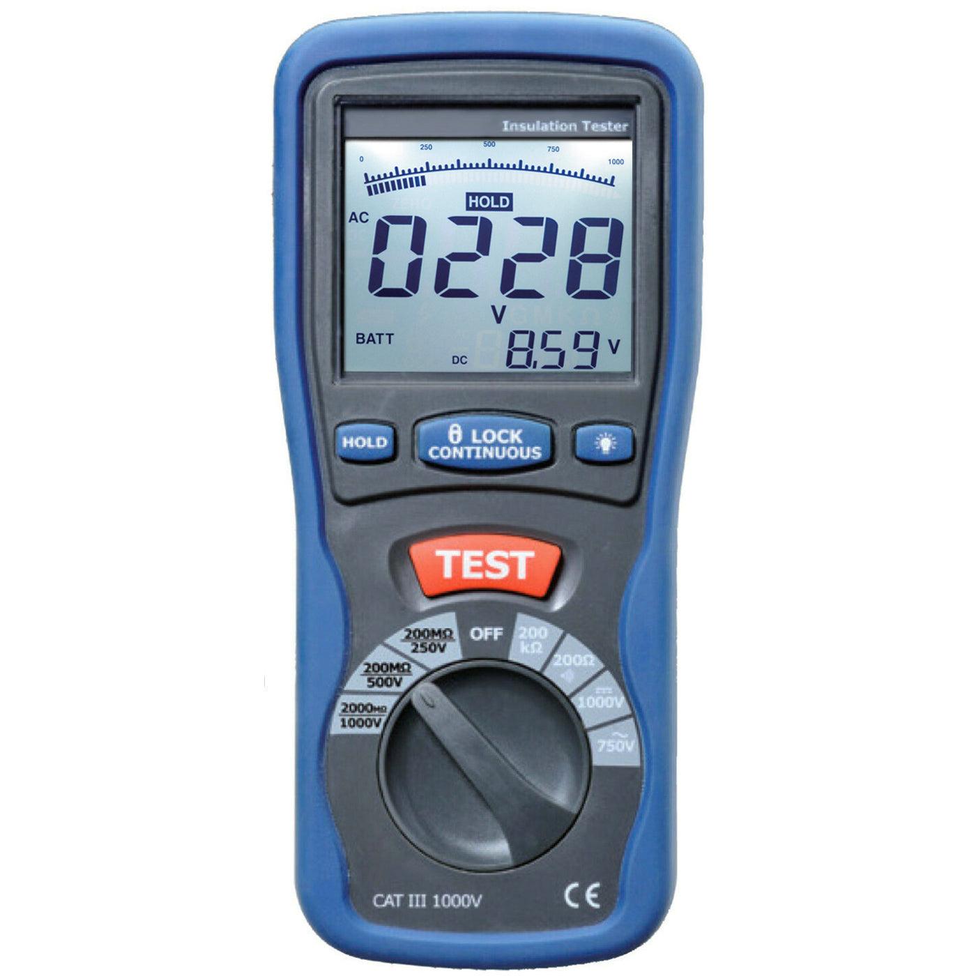 Electrical Insulation Tester Kit with Dual Display | Sper Scientific Direct