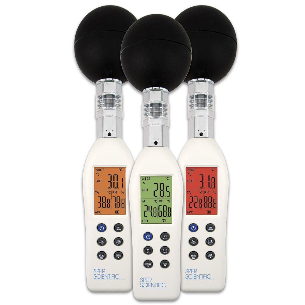 Wet Bulb Globe Meter with Color Coded LCD - Sper Scientific Direct