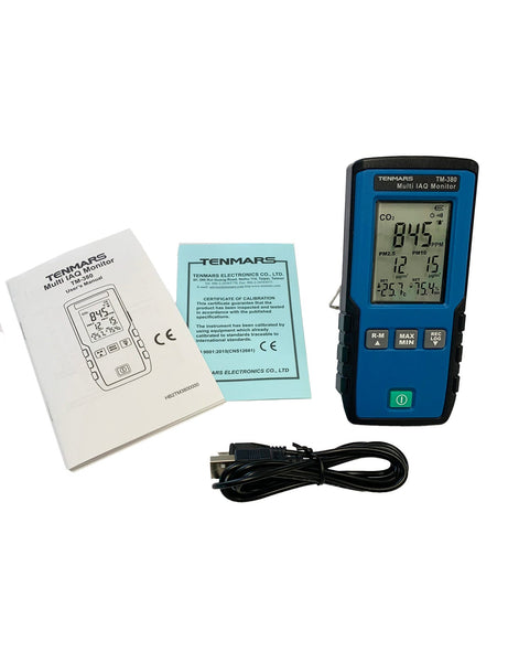 Handheld Multi IAQ Monitor with Included Accessories