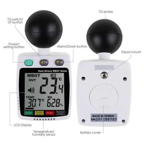 Wearable Heat Stress Meter Features